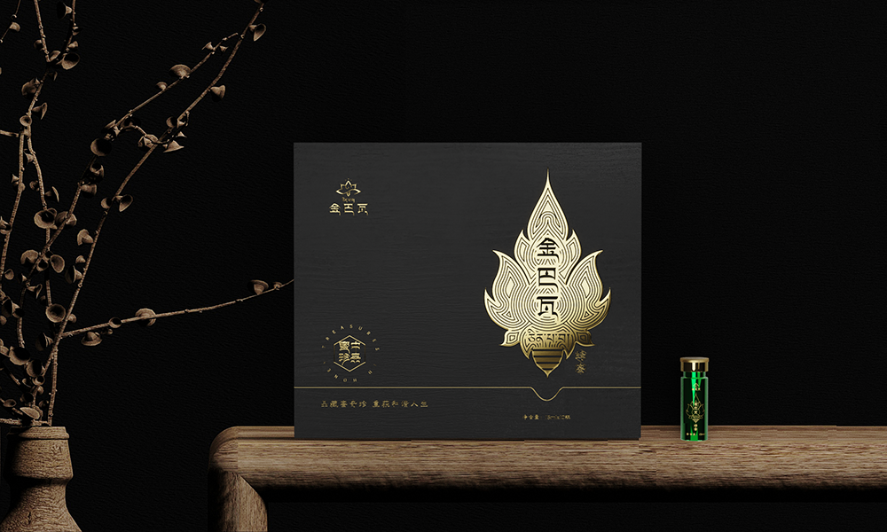 金巴瓦蜂蜜包装设计